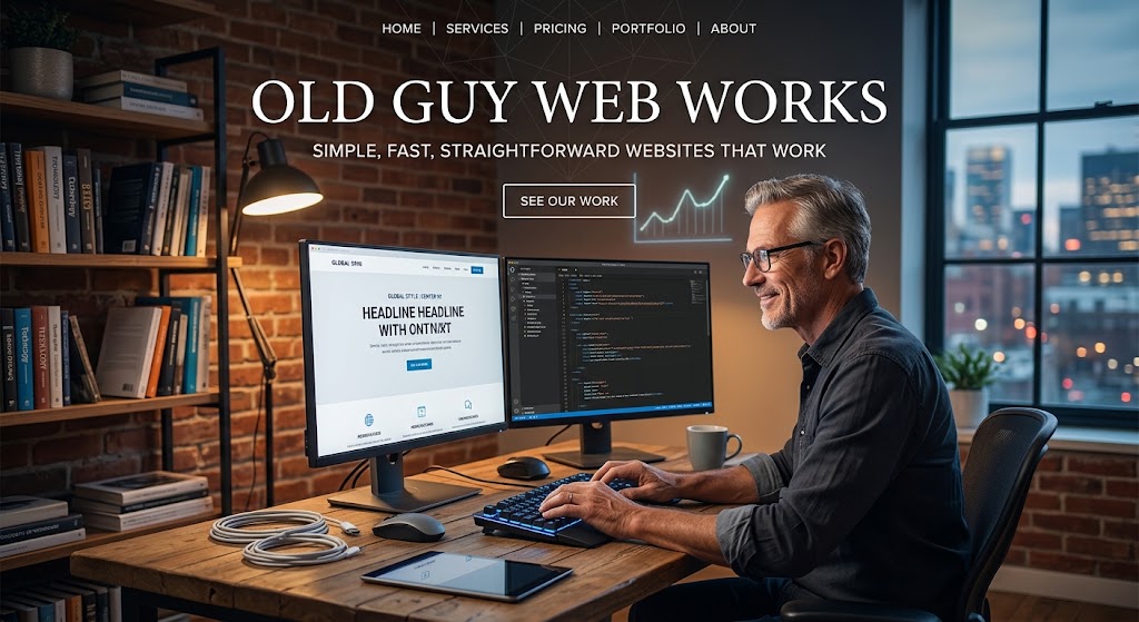 Old Guy Web Works workspace